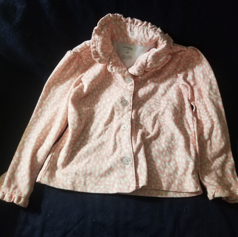 Cute dotted pink Carters kids pj set - Picture 3 of 8